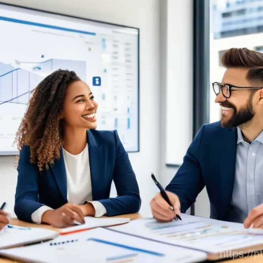 기업경영지도사로 일하며 겪는 문제 해결법 - **Strategic Clarity and Future Planning**
    A vibrant, sunlit office space where a diverse team of...