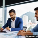 기업경영지도사 실기시험 실제 사례 - A professional business consultant analyzing detailed financial reports with graphs and charts on a ...