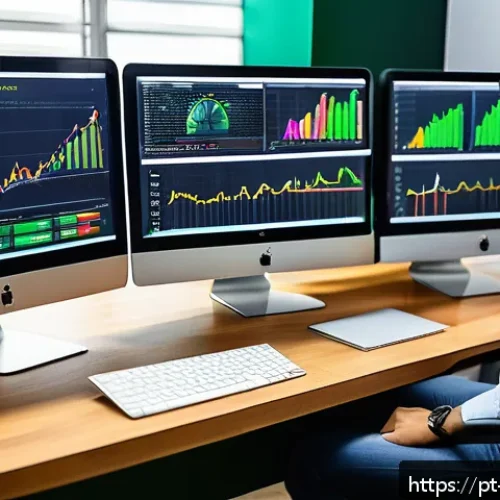 Home 31 기업경영지도사와 기업 회계 사례 - A modern Brazilian small business office scene with a focused entrepreneur analyzing detailed financ...