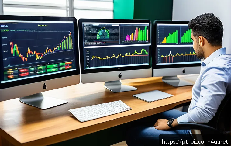 기업경영지도사와 기업 회계 사례 - A modern Brazilian small business office scene with a focused entrepreneur analyzing detailed financ...